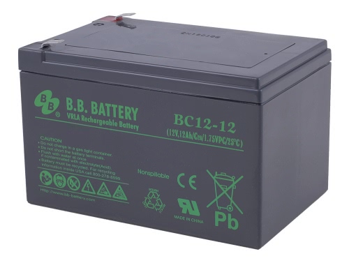 Аккумулятор B.B.Battery BC 12-12 12В 12Ач 151x98x98 мм Прямая (+-)
