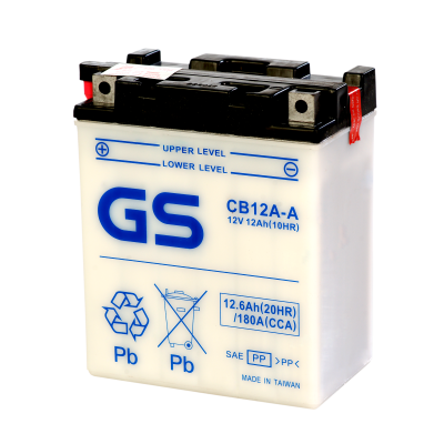 Аккумулятор GS Yuasa CB12A-A 12В 12Ач 180CCA 136x81x162 мм Прямая (+-)