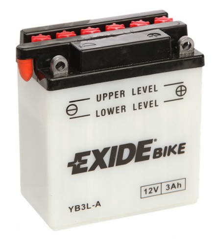 Аккумулятор EXIDE EB3L-A 12В 3Ач 25CCA 98x56x110 мм Обратная (-+)