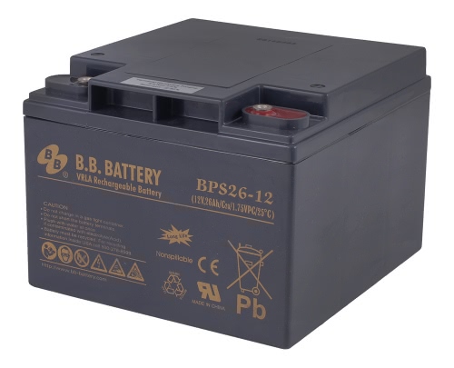 Аккумулятор B.B.Battery BPS 26-12 12В 26Ач 175x166x125 мм Обратная (-+)