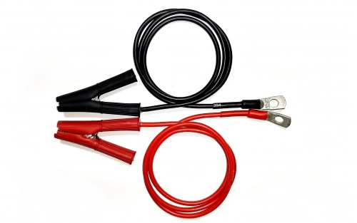 Комплект кабелей красный/черный 30А с зажимами, 3м