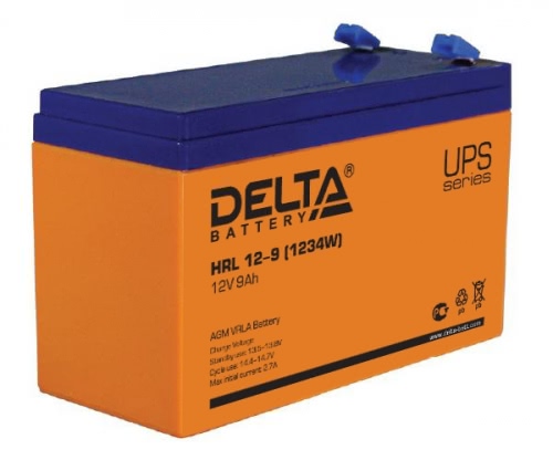 Аккумулятор Delta HRL 12-9 12В 9Ач 151x65x94 мм Прямая (+-)