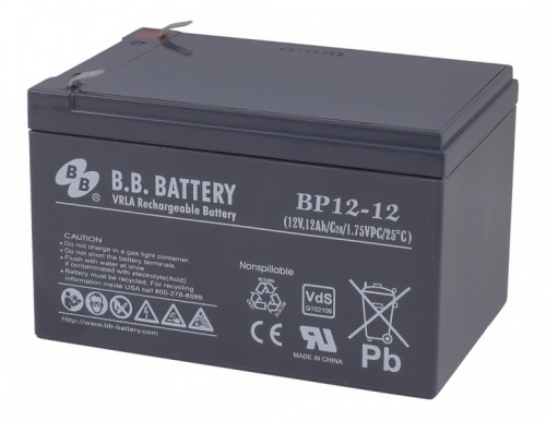 Аккумулятор B.B.Battery BPS 12-12 12В 12Ач 151x98x98 мм Прямая (+-)