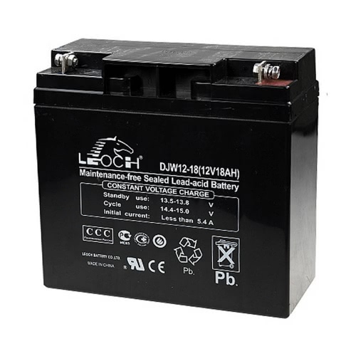 Аккумулятор LEOCH-DJW-12-18 12В 18Ач 182x77x168 мм Обратная (-+)