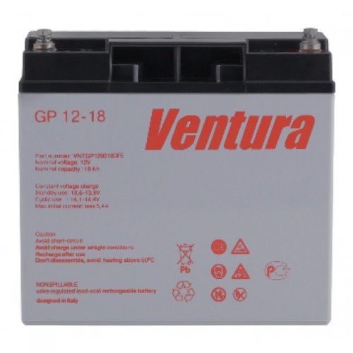 Аккумулятор Ventura GP 12-18 12В 18Ач 181x77x167 мм Прямая (+-)