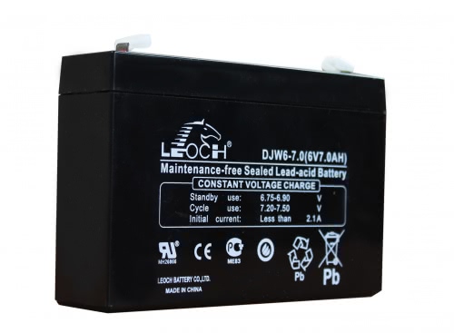 Аккумулятор LEOCH-DJW-6-7-F1 6В 7Ач 151x34x100 мм Прямая (+-)