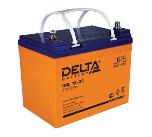 Аккумулятор Delta HRL 12-33 12В 33Ач 195x130x168 мм Прямая (+-)