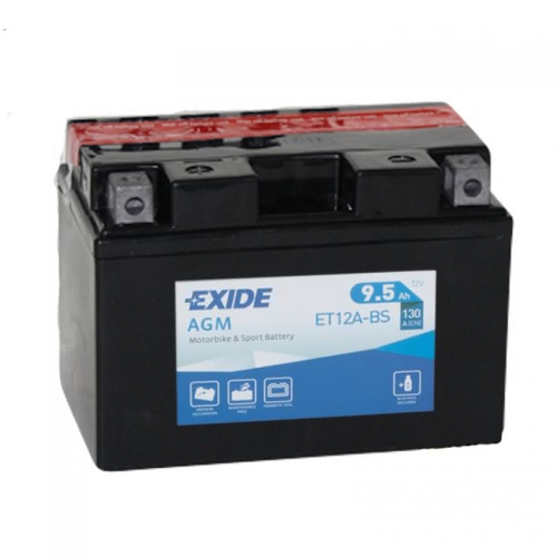 Аккумулятор EXIDE ET12A-BS 12В 9,5Ач 130CCA 150x87x105 мм Прямая (+-)