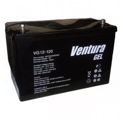 Аккумулятор Ventura VG 12-120 12В 120Ач 410x176x224 мм Прямая (+-)