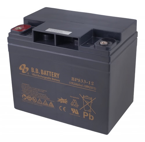 Аккумулятор B.B.Battery BPS 33-12 12В 33Ач 195x129x179 мм Прямая (+-)
