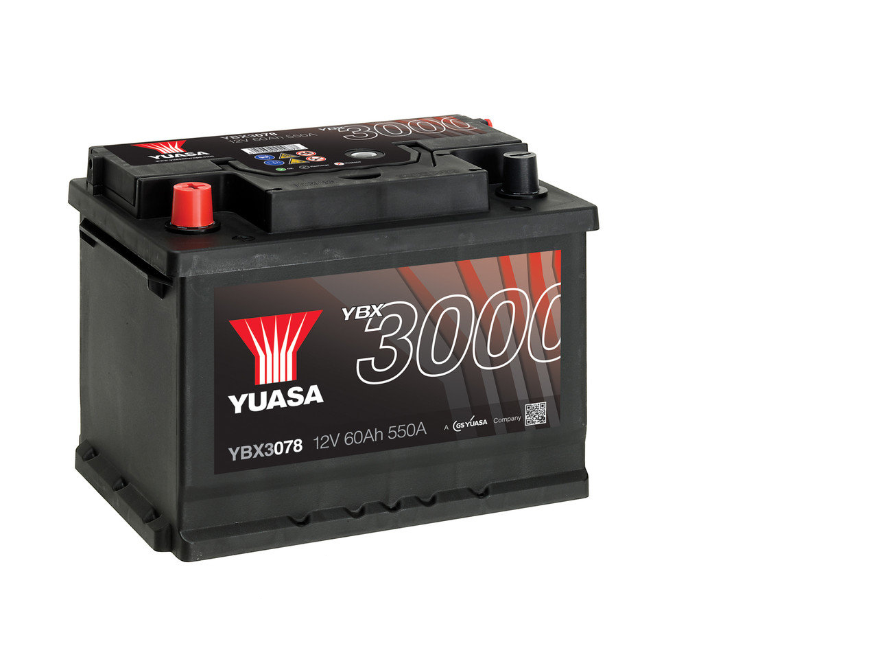 Аккумулятор Yuasa SMF YBX3078 12В 60Ач 550CCA 243x175x190 мм Прямая (+-)