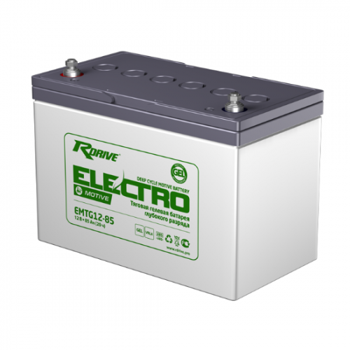 Аккумулятор RDRIVE ELECTRO MOTIVE EMTG12-85 12В 85Ач 306x168x214 мм Прямая (+-)