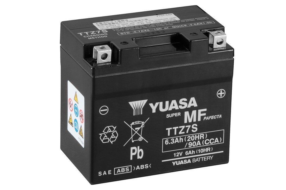 Аккумулятор Yuasa TTZ7S 12В 6Ач 90CCA 113x70x105 мм Обратная (-+)
