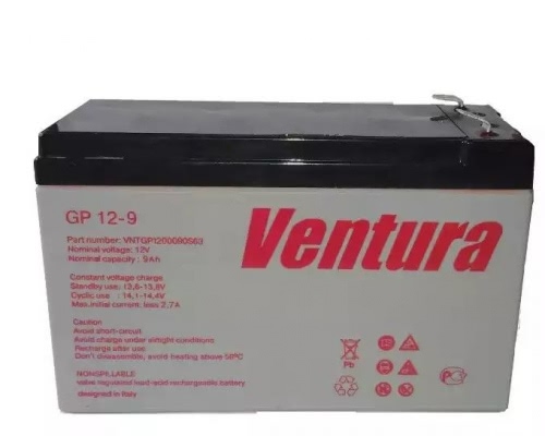 Аккумулятор Ventura GP 12-9 12В 9Ач 151x65x100 мм Прямая (+-)