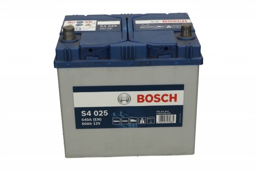 Аккумулятор BOSCH Silver S4 0 092 S40 250 12В 60Ач 540CCA 232x173x225 мм Прямая (+-)