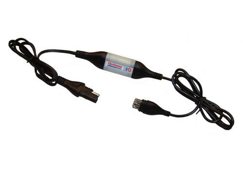 O102 Влагозащищенное USB зарядное устройство в комплекте 5В 1А, SAE, Optimate
