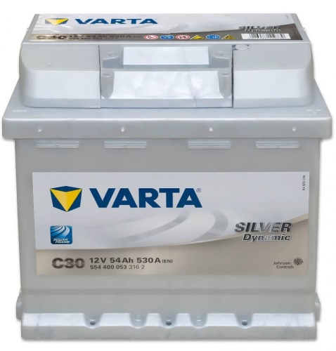 Аккумулятор VARTA Silver Dynamic C30 554400053 12В 54Ач 530CCA 207x175x190 мм Обратная (-+)