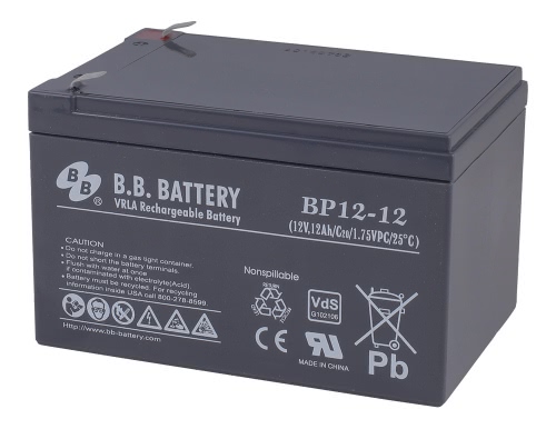 Аккумулятор B.B.Battery BP 12-12 12В 12Ач 151x98x98 мм Прямая (+-)