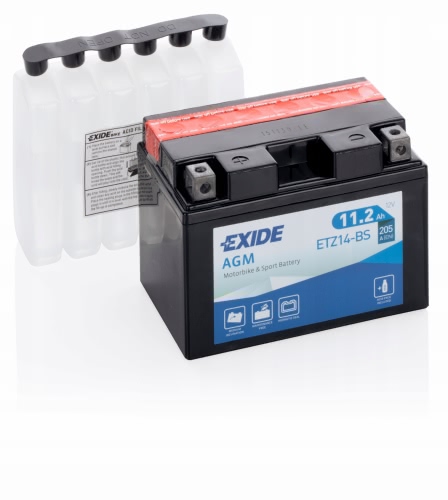 Аккумулятор EXIDE ETZ14-BS 12В 11,2Ач 205CCA 150x87x110 мм Прямая (+-)