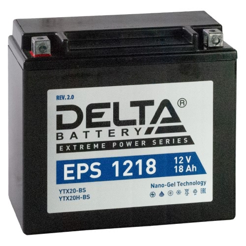 Аккумулятор Delta EPS 1218 12В 18Ач 270CCA 176x87x154 мм Прямая (+-)