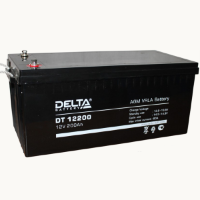 Аккумулятор Delta DT 12200 12В 200Ач 523x240x224 мм Обратная (-+)
