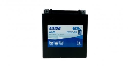 Аккумулятор EXIDE ETX16-BS 12В 14Ач 215CCA 150x87x161 мм Прямая (+-)