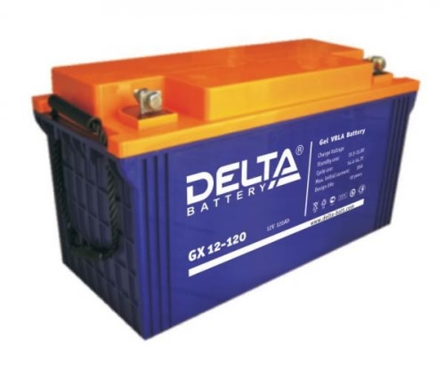 Аккумулятор Delta GX 12-120 12В 120Ач 410x178x224 мм Прямая (+-)