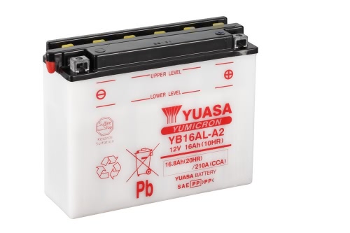 Аккумулятор Yuasa YB16AL-A2 12В 16Ач 210CCA 207x72x164 мм Обратная (-+)