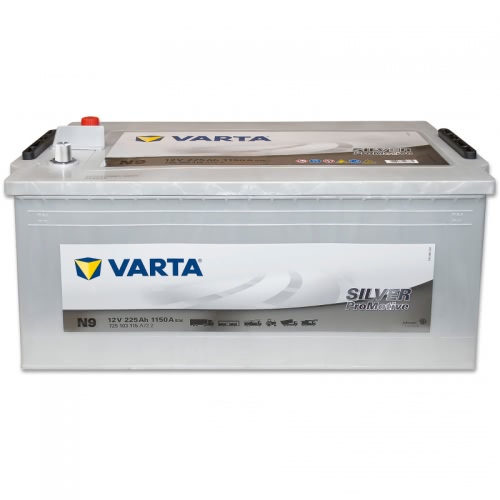 Аккумулятор VARTA Promotive Silver N9 725103115 12В 225Ач 1150CCA 518x276x242 мм Прямая (+-)
