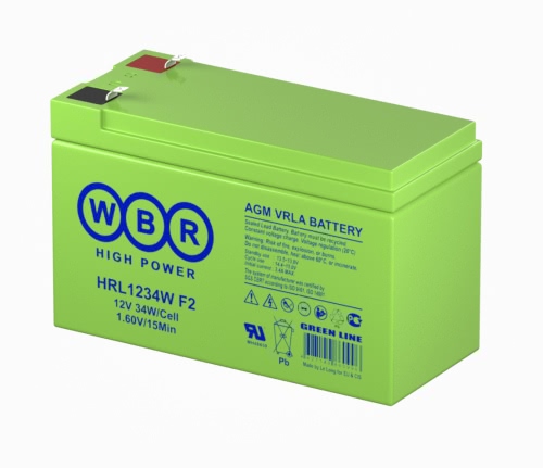 Аккумулятор WBR HRL 1234W 12В 8,5Ач 151x65x102 мм Прямая (+-)