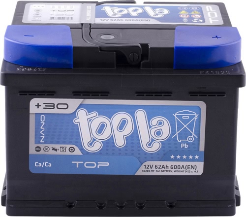 Аккумулятор TOPLA Top Sealed 56249 SMF 118662 12В 62Ач 600CCA 242x175x175 мм Обратная (-+)