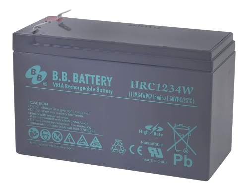 Аккумулятор B.B.Battery HRС 1234W 12В 9Ач 151x65x94 мм Прямая (+-)