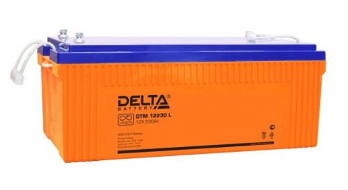 Аккумулятор Delta DTM 12230 L 12В 230Ач 520x269x208 мм Обратная (-+)
