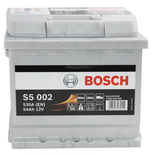 Аккумулятор BOSCH Silver Plus S5 0 092 S50 020 12В 54Ач 530CCA 207x175x190 мм Обратная (-+)