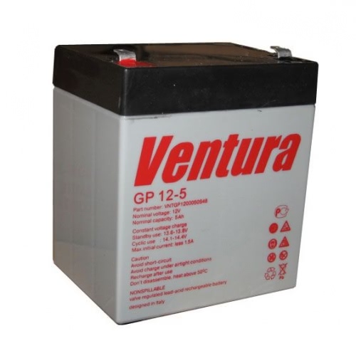 Аккумулятор Ventura GP 12-5 12В 5Ач 90x70x107 мм Прямая (+-)