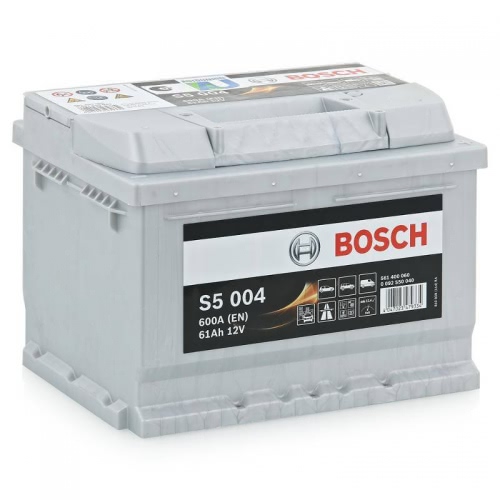 Аккумулятор BOSCH Silver Plus S5 0 092 S50 040 12В 61Ач 600CCA 242x175x175 мм Обратная (-+)
