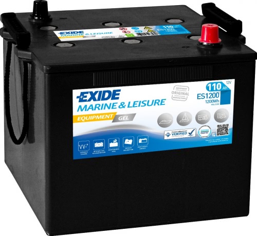 Аккумулятор EXIDE Equipment Gel ES1200 12В 110Ач 285x270x230 мм Обратная (-+)