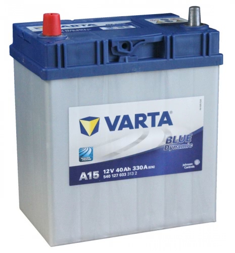 Аккумулятор VARTA Blue Dynamic A15 540127033 12В 40Ач 330CCA 187x127x227 мм Прямая (+-)