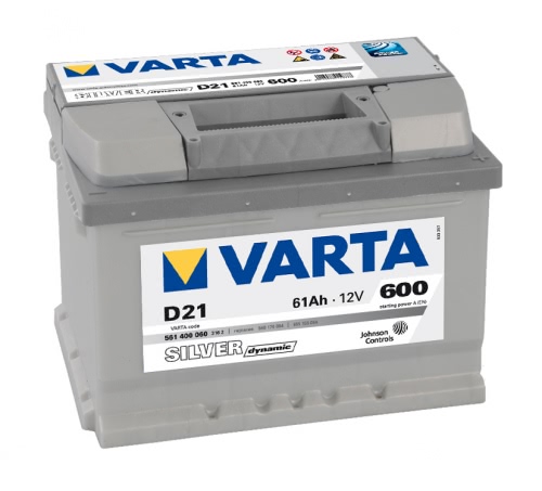Аккумулятор VARTA Silver Dynamic D21 561400060 12В 61Ач 600CCA 242x175x175 мм Обратная (-+)