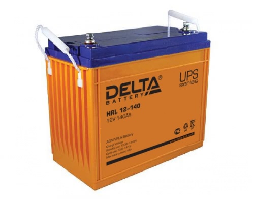 Аккумулятор Delta HRL 12-140 12В 140Ач 342x173x289 мм Прямая (+-)
