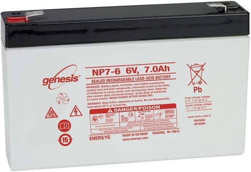Аккумулятор Enersys Genesis NP7-6 6В 7Ач 151x33x100 мм