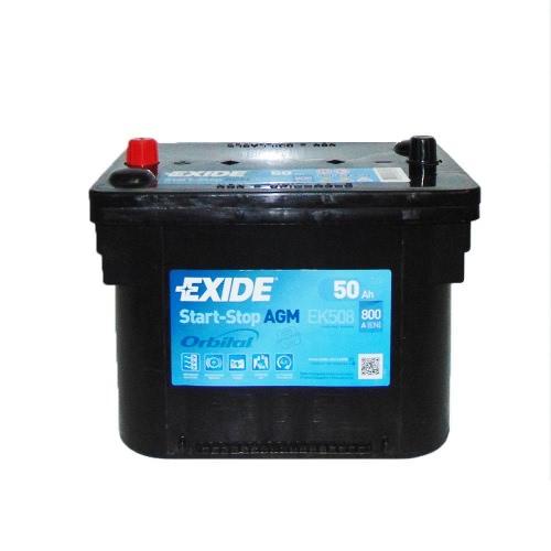 Аккумулятор EXIDE Exide Start-Stop AGM EK508 12В 50Ач 800CCA 260x173x206 мм Прямая (+-)