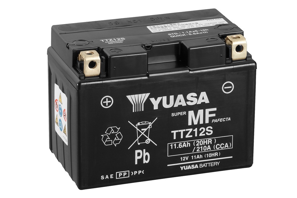Аккумулятор Yuasa TTZ12S 12В 11Ач 210CCA 150x87x110 мм Прямая (+-)