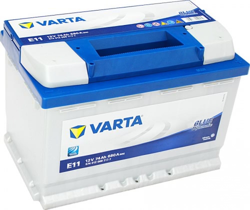 Аккумулятор VARTA Blue Dynamic E11 574012068 12В 74Ач 680CCA 278x175x190 мм Обратная (-+)