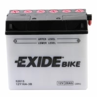 Аккумулятор EXIDE 12Y16A-3B 12В 20Ач 210CCA 185x81x170 мм Обратная (-+)