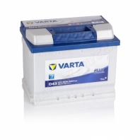 Аккумулятор VARTA Blue Dynamic D43 560127054 12В 60Ач 540CCA 242x175x190 мм Прямая (+-)
