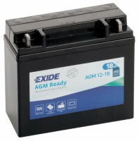 Аккумулятор EXIDE AGM12-18 12В 18Ач 250CCA 181x77x167 мм Обратная (-+)