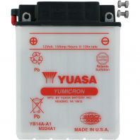 Аккумулятор Yuasa YB14A-A1 12В 14Ач 175CCA 134x89x176 мм Прямая (+-)