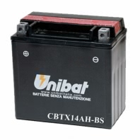 Аккумулятор UNIBAT BMCBTX14BSU 12В 12Ач 200CCA 150x87x45 мм Прямая (+-)