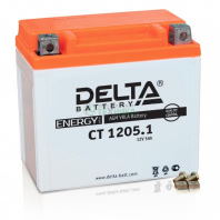 Аккумулятор Delta CT 1205.1 12В 5Ач 65CCA 120x61x129 мм Обратная (-+)